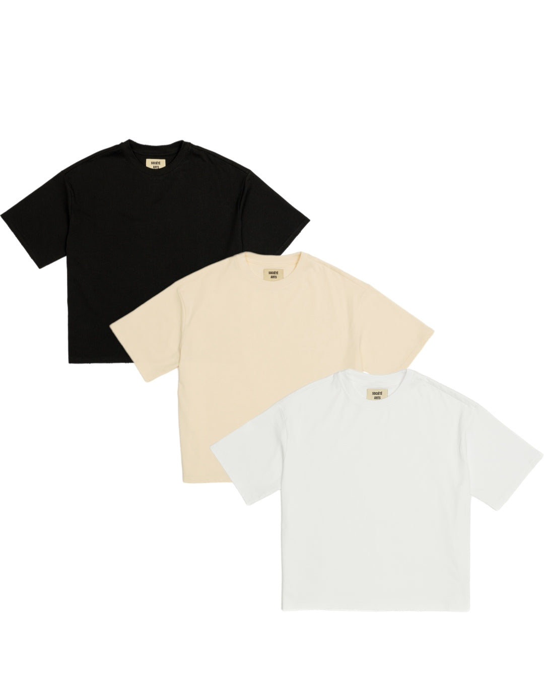 OVERSIZED CROP CORE TEE 3 PACK