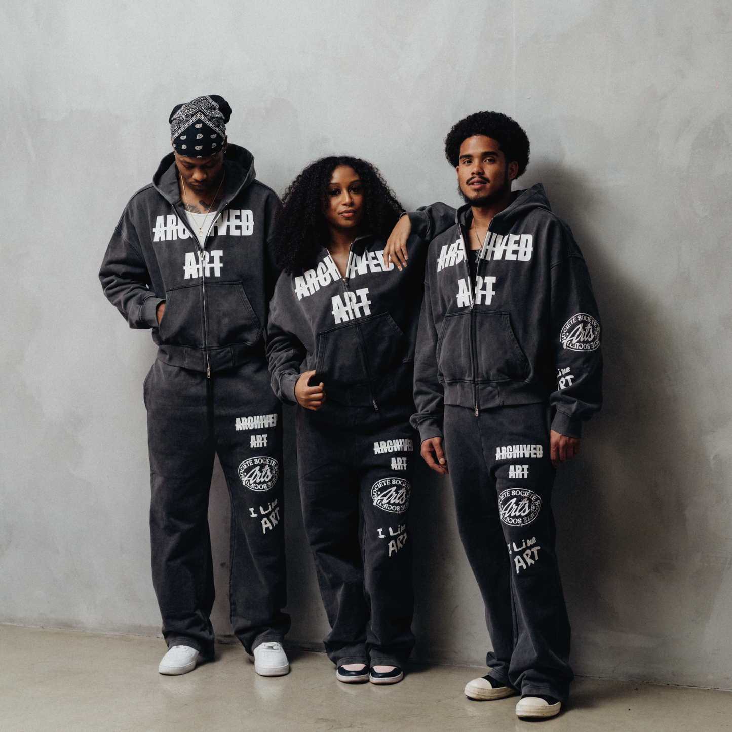 ARCHIVED ART CROPPED ZIP UP